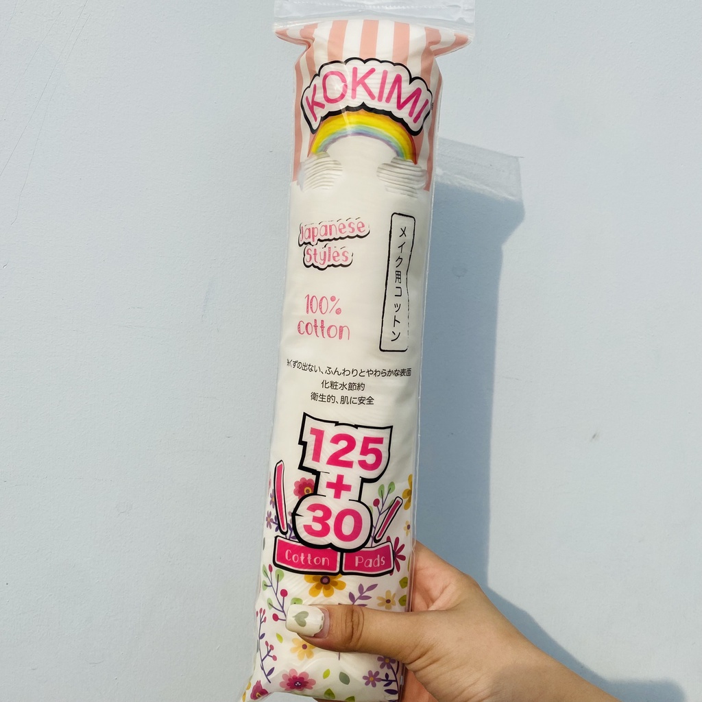 Bông tẩy trang KOKIMI  Cotton Pads chính hãng