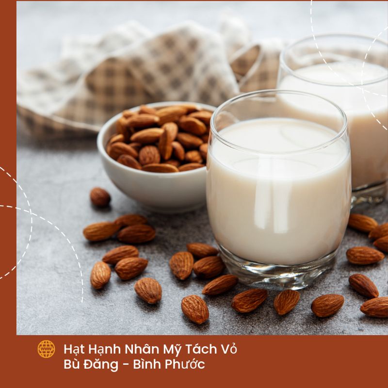 500G Hạnh Nhân Mỹ Tách Vỏ , Hạnh Nhân Bảo Khánh Cashew Hạt Dinh Dưỡng Làm Set Quà Tặng, Giảm Cân, Đồ Ăn Vặt