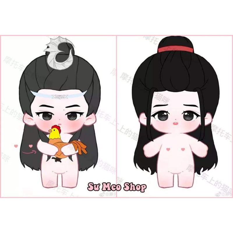 Doll Vong Tiện Say Trộm Gà 20cm - Vương Nhất Bác & Tiêu Chiến
