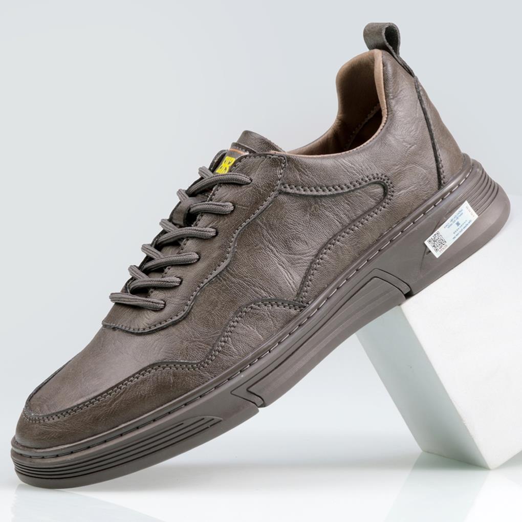 Giày sneaker nam BARITTA da nappa đế cao su đúc tăng chiều cao 4 cm, 3 màu  -  BKM004