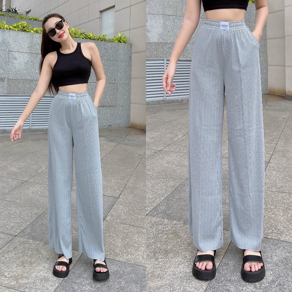 Quần nữ ống suông tôn dáng, chất gân thái co dãn dày dặn thoải mái, thời trang CHIDO chuyên sỉ có sẵn SLL Q2701351
