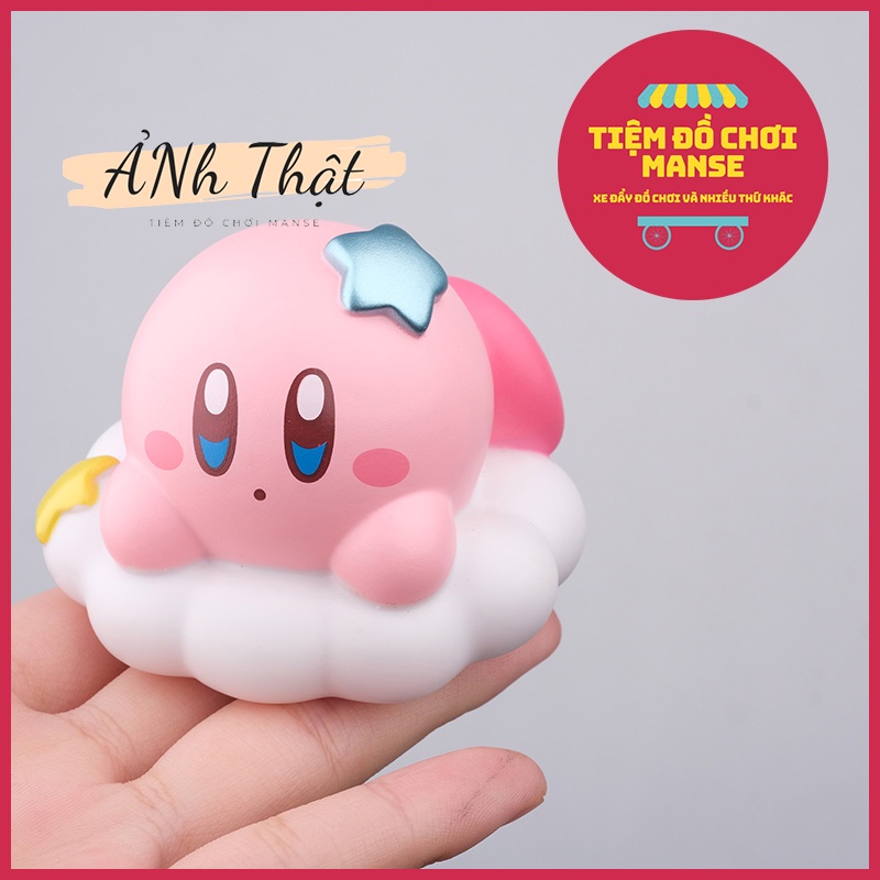 Set Mô hình 8 Kirby Star dễ thương, trang trí bàn làm việc