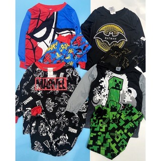 Bộ thun poly Spiderman Minecraft batman marvel