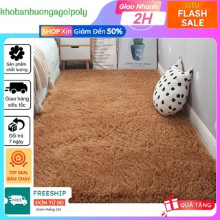 Thảm Trải Sàn , Thảm lông trải sàn phòng ngủ phòng khách, thảm lông chụp ảnh, màu nâu