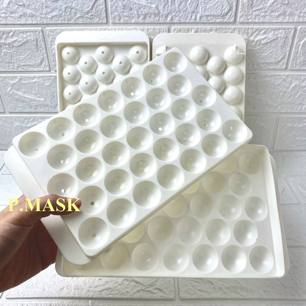 KHAY ĐÁ BI 33 VIÊN bằng nhựa làm thạch phô mai, rau câu tiện lợi