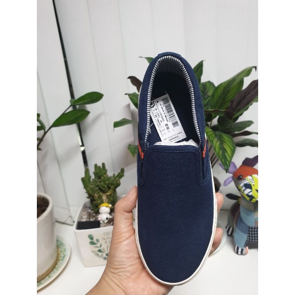 Giày lười Next xanh đen viền đỏ xuất khẩu cho bé trai