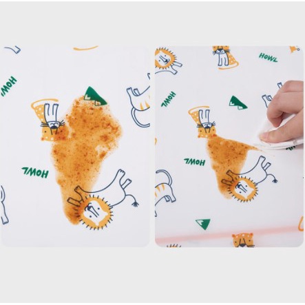 Babyfair. Áo ăn dặm dài tay chống thấm nước cỡ lớn tùy chọn màu sắc cho bé 75*54cm