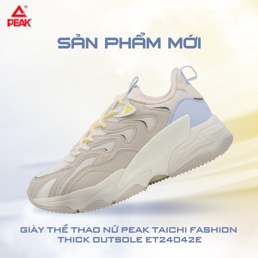 Giày thể thao nữ PEAK Taichi Fashion Thick Outsole ET24042E