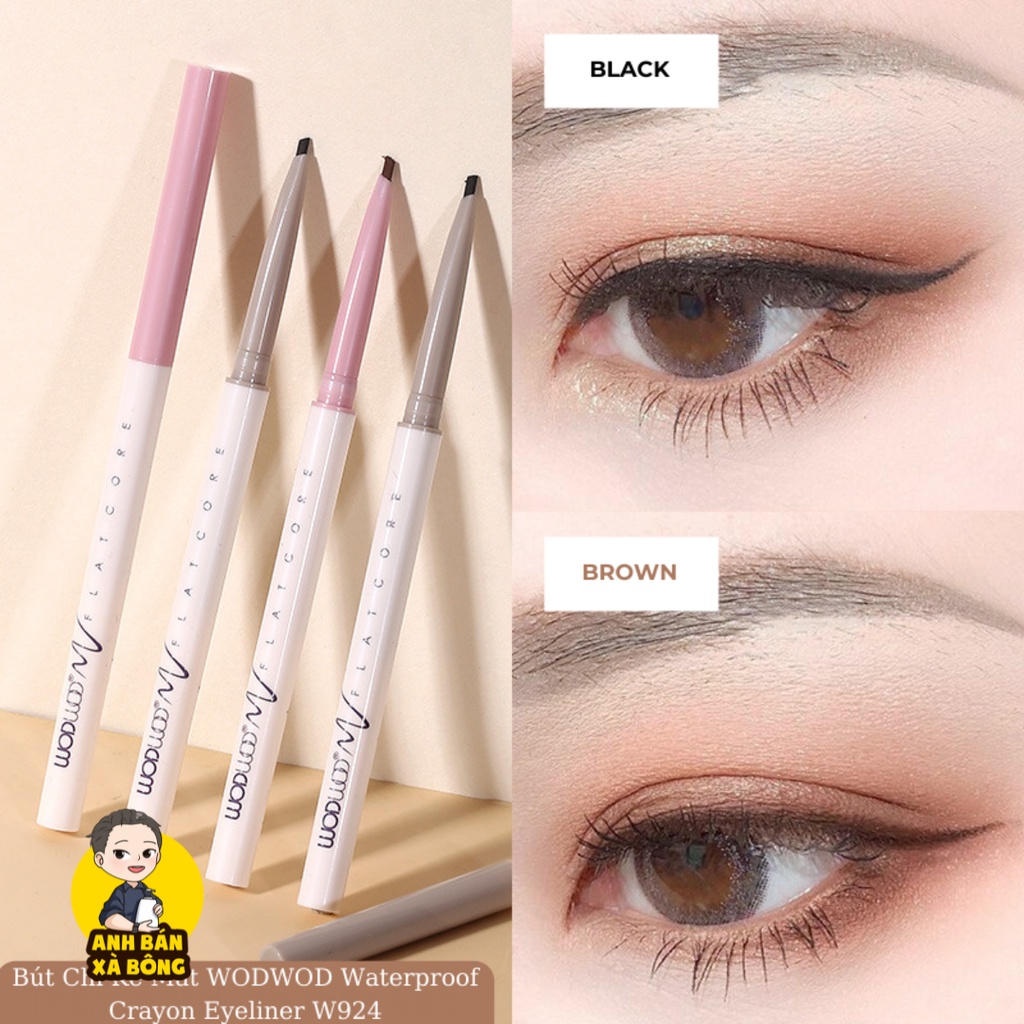 Bút Chì Kẻ Mắt WODWOD Waterproof Crayon Eyeliner W924