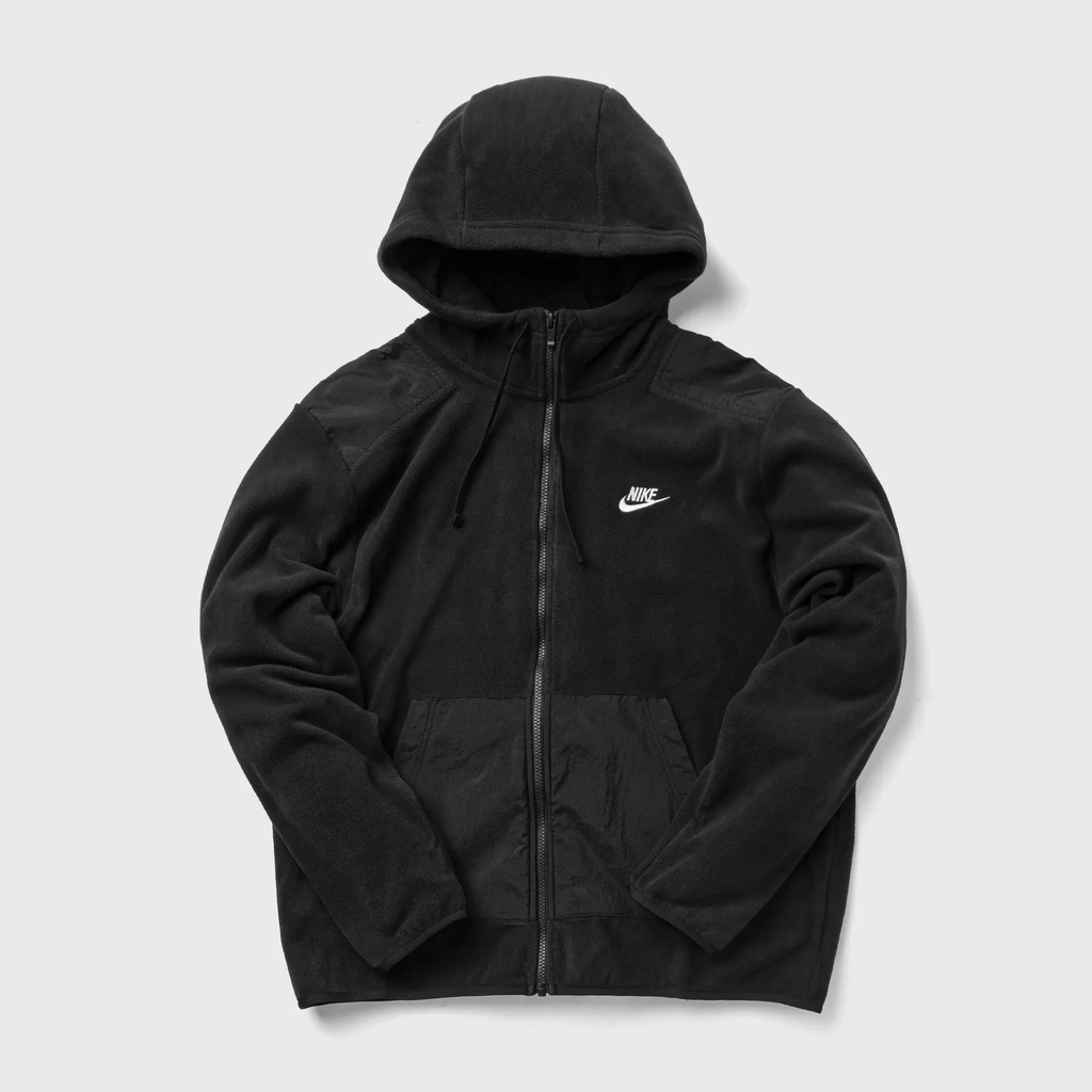 NIKE CHÍNH HÃNG- Áo khoác lông cừu thể thao nam Nike Style Esssentials+ Full-zip Hoodie Jacket Authentic - Black