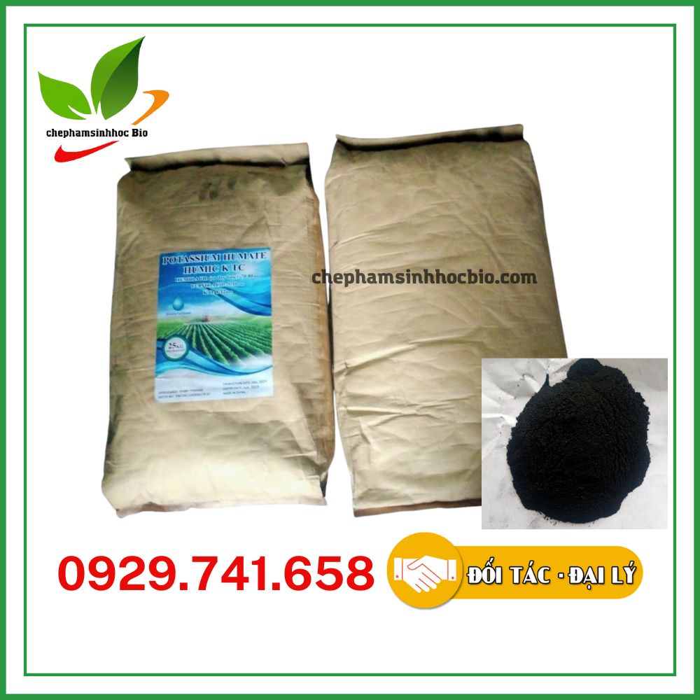 Phân bón Kali Humate dạng bột. Bao 25kg