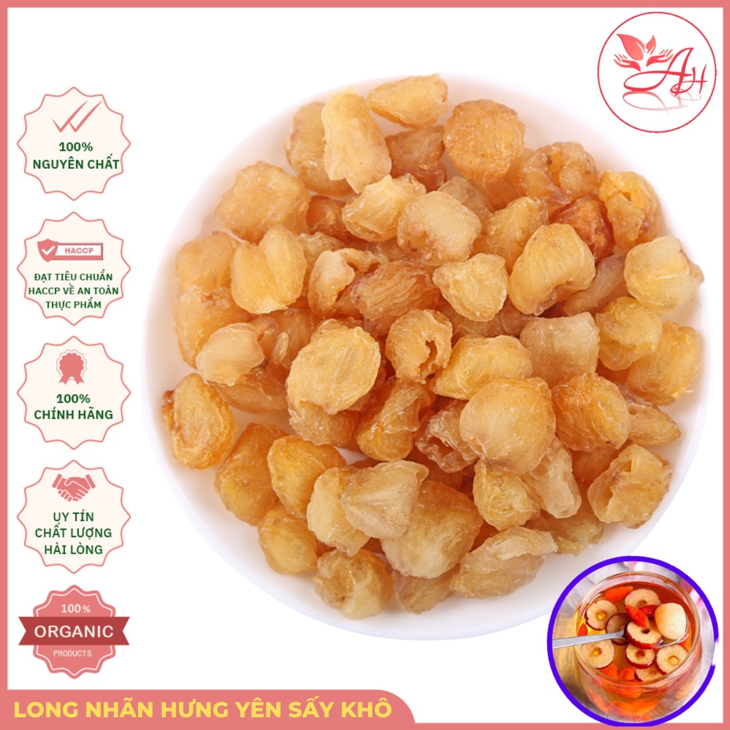 Long Nhãn Hưng Yên 1Kg Sấy Khô Vàng Đẹp Ngọt Dẻo Không Tẩm Đường