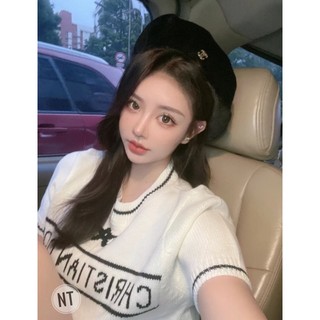 Mũ nồi nữ màu đen phong cách vinatge nón beret nữ
