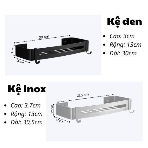 Kệ Để Đồ Nhà Tắm Giá Để Đồ Nhà Tắm Dán Tường Chống Nước Moda.H