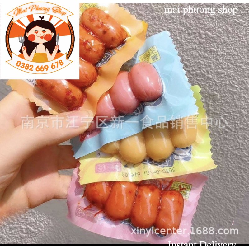 combo 5 dây 20 chiếc xúc xích sụn gà
