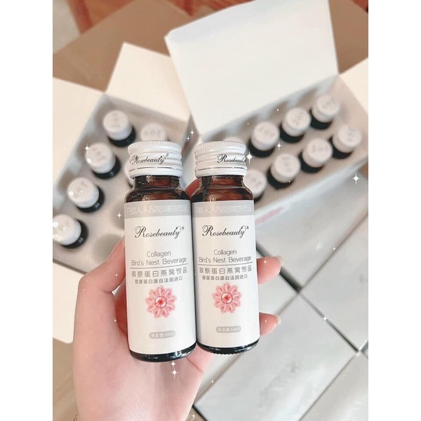 [CHÍNH HÃNG] Set 8 chai - nước collagen Yến Rose Beauty