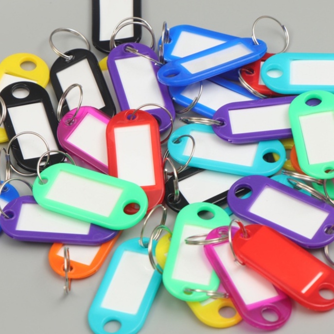 Móc khóa thẻ tên name tag ghi thông tin Tay nắm đánh số thứ tự Thẻ đánh dấu chìa khóa vali hành lý