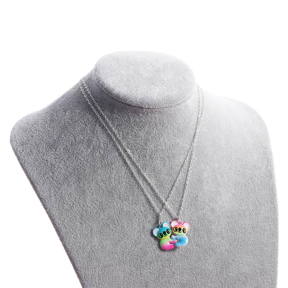 Vòng cổ Hợp Kim Mặt Gấu Koala Màu Gradient Ngọt Ngào Cho Bé