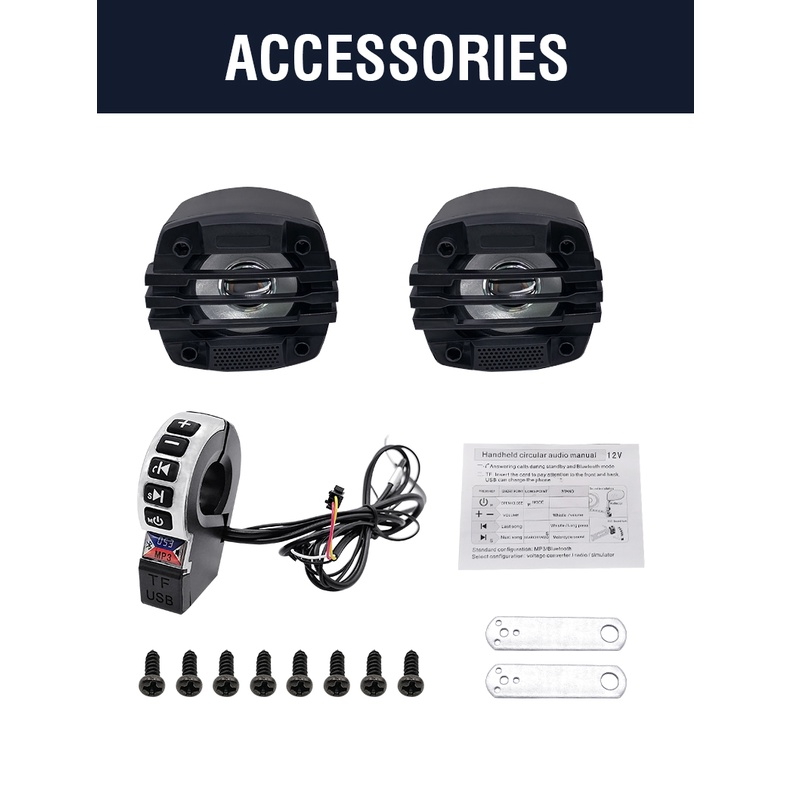 Loa Bluetooth MP3 12V Chống Nước Thông Dụng Cho Xe Đạp / Xe Máy