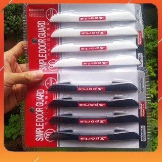 Bộ 4 miếng dán sport chống va đập cánh cửa - miếng dán cao su chống va đập gương và cánh cửa ô tô