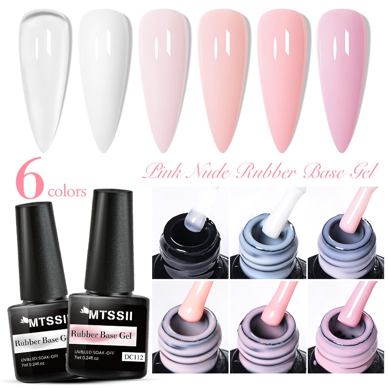 Gel Sơn Nền Móng Tay MTSSII UV LED Bán Vĩnh Viễn Dạng Lột Tông Màu Hồng Nude Xinh Xắn 7ml