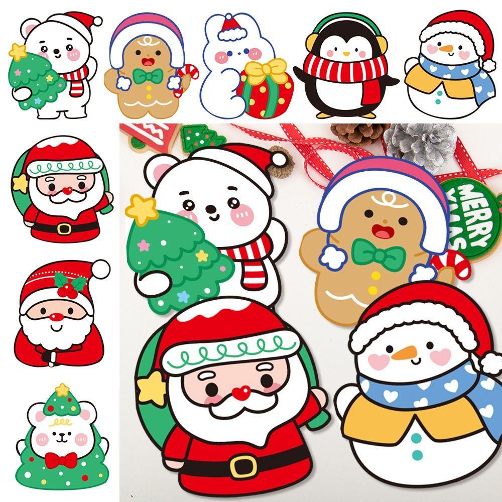 Set 5 Tấm Thẻ Bài Chúc Mừng Giáng Sinh Dễ Thương Xinh Xắn