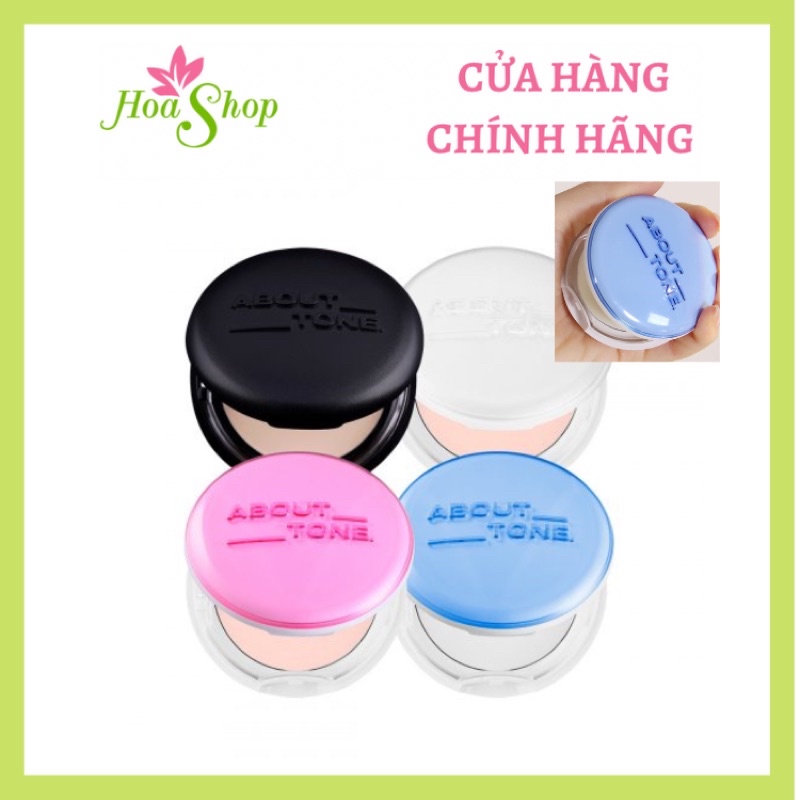 Phấn Phủ Nén Siêu Mịn, Kiềm Dầu, Che Phủ Tốt Nâng Tone Eglips About Tone Powder Pact 9g