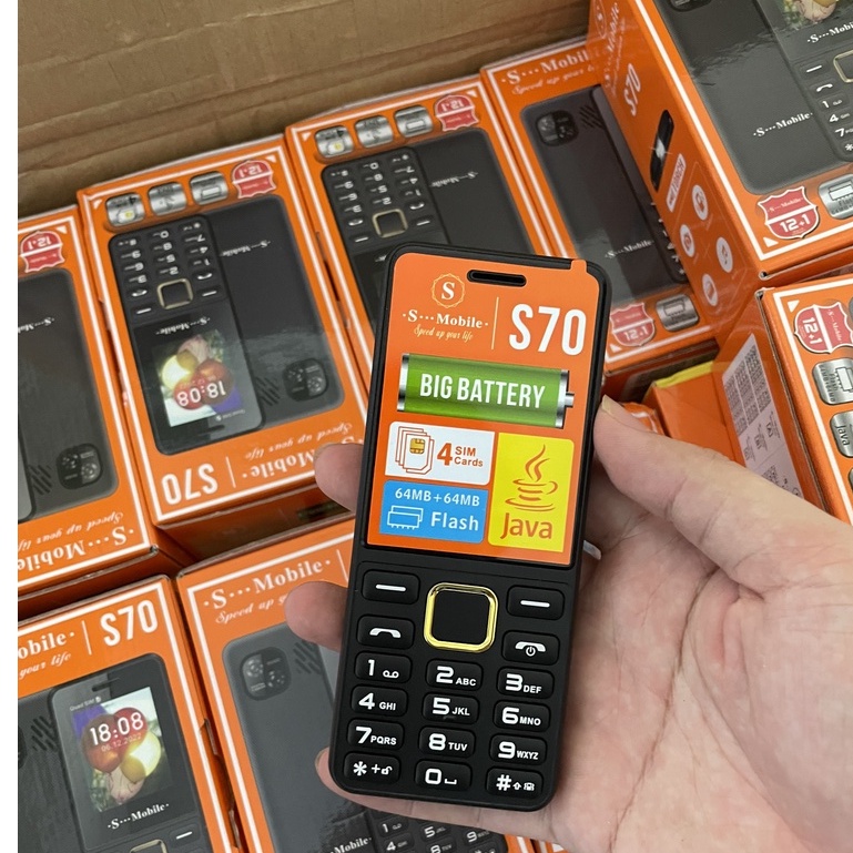 ⚡️ Điện Thoại S-Mobile S70 4 Sim - Bảo Hành 12 Tháng