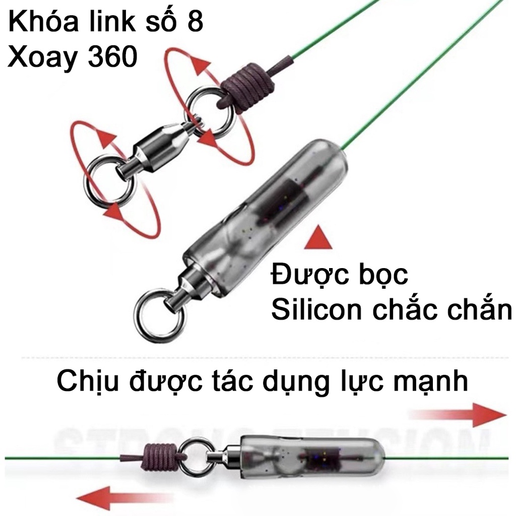 Dây trục săn hàng SK Fishing làm sẵn chuyên câu đài câu đơn Hàng cao cấp