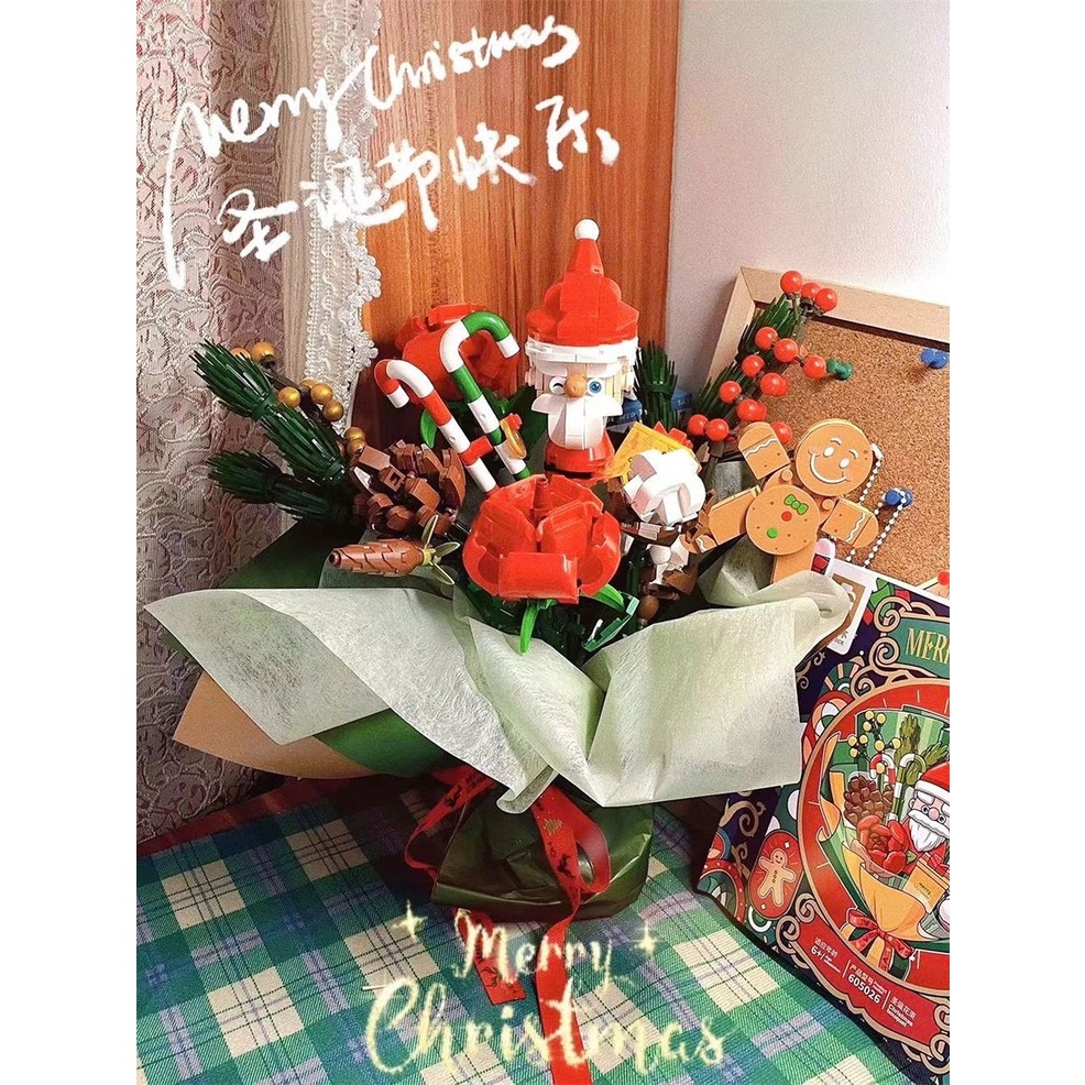 Đồ chơi Lắp ráp Mô hình xếp hình Sembo 605026 Christmas Bouquet bó hoa giáng sinh Christmas gift