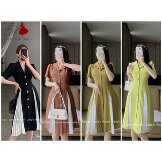 váy vest xẻ tà