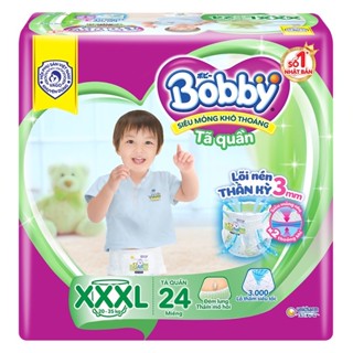 Tả Quần Bobby Diêu Thấm Khô Thoáng gói XXXL 24 Mẫu Mới (Hàng trơn)