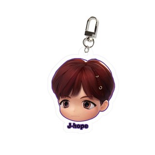 Móc khoá acrylic chibi BTS Mic drop