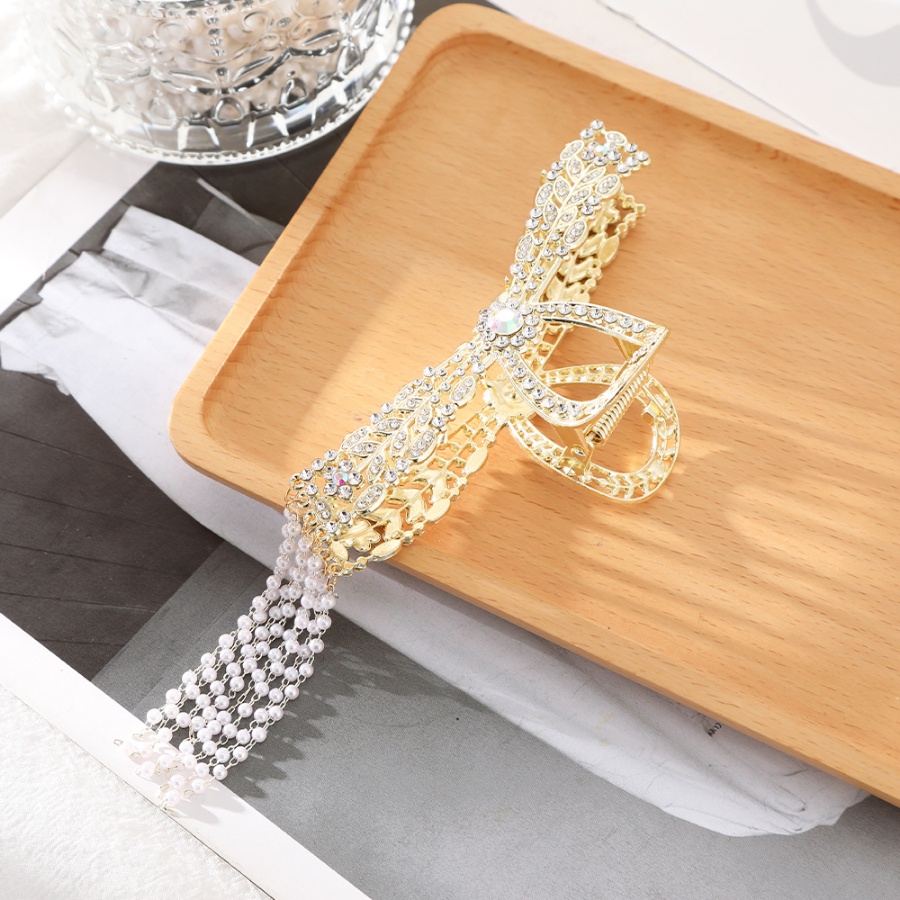 Kẹp Tóc Hợp Kim Đính Ngọc Trai Nhân Tạo Thời Trang