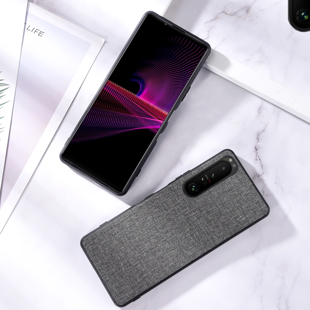 Ốp Điện Thoại Vải Siêu Mỏng Cho Sony Xperia 1 Pro I 5 III IV