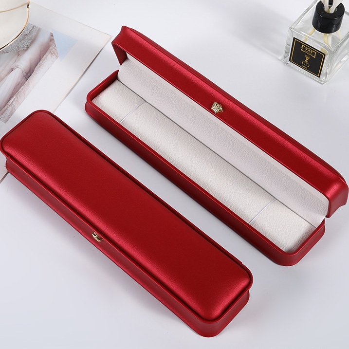 Hộp dây chuyền vòng cổ dài - Hộp đựng trang sức bọc da PU cao cấp kiểu nắp gập