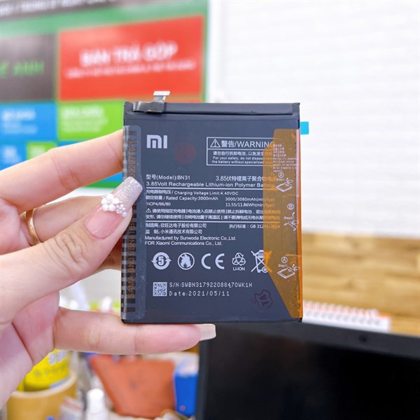 Pin mã BN31 dùng cho Redmi 5X / Redmi A1 / Redmi S2 / Redmi Note 5A / Redmi Note 5A Prime BN-31