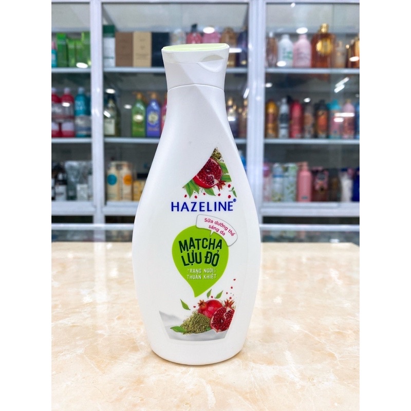 Sữa dưỡng thể dưỡng ẩm Hazeline matcha lựu đỏ  230 ml