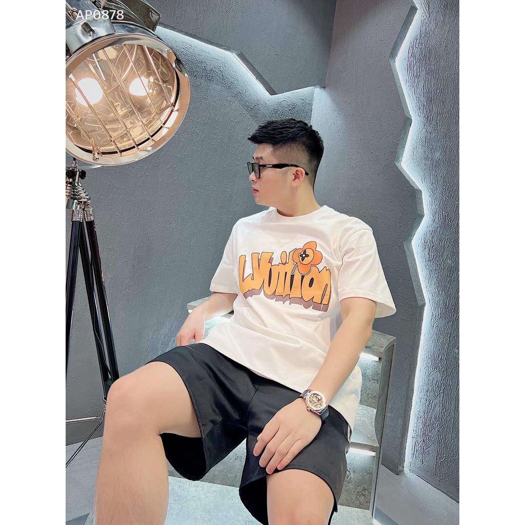 Áo phông LV, áo thun nam nữ chất liệu cotton 100% 01