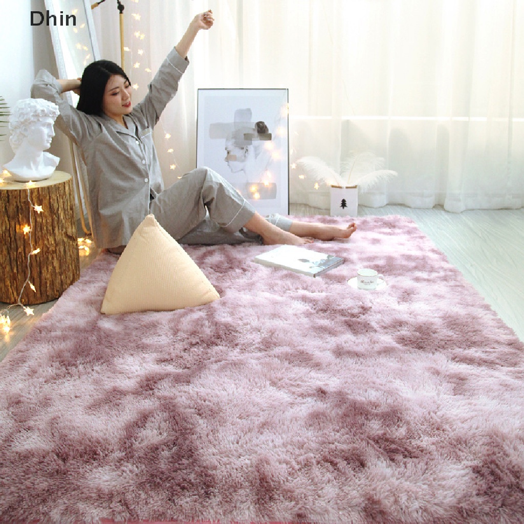 Thảm Chùi Chân Lông Xù Mềm Mại Chống Trượt Kích Thước 40 * 60cm Dành Cho Phòng Ngủ / Nhà Cửa