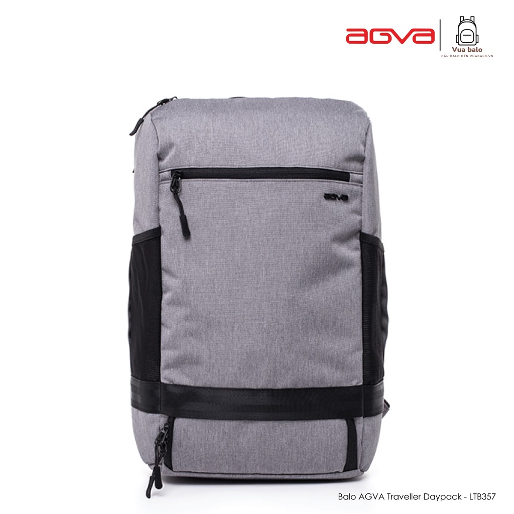 Balo du lịch AGVA Traveller Daypack Ngăn laptop riêng 17 inch LTB357GREY màu xám chính hãng AGVA