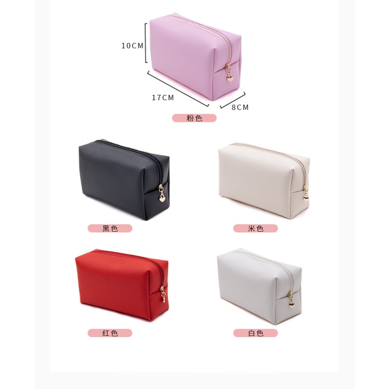 Túi Da PU Đựng Mỹ Phẩm Chống Thấm Nước Tiện Dụng Khi Đi Du Lịch