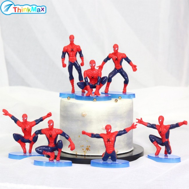 Set mô hình đồ chơi THINKMAX thiết kế Người Nhện Marvel trang trí nội thất