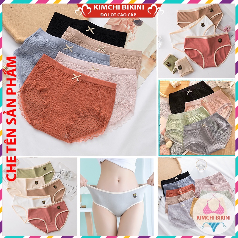 Quần lót cotton nữ vải mềm ôm bụng nâng mông KIMCHIBIKINI Quần chip muji nhiều mẫu mã đa dạng được chị em thường dùng