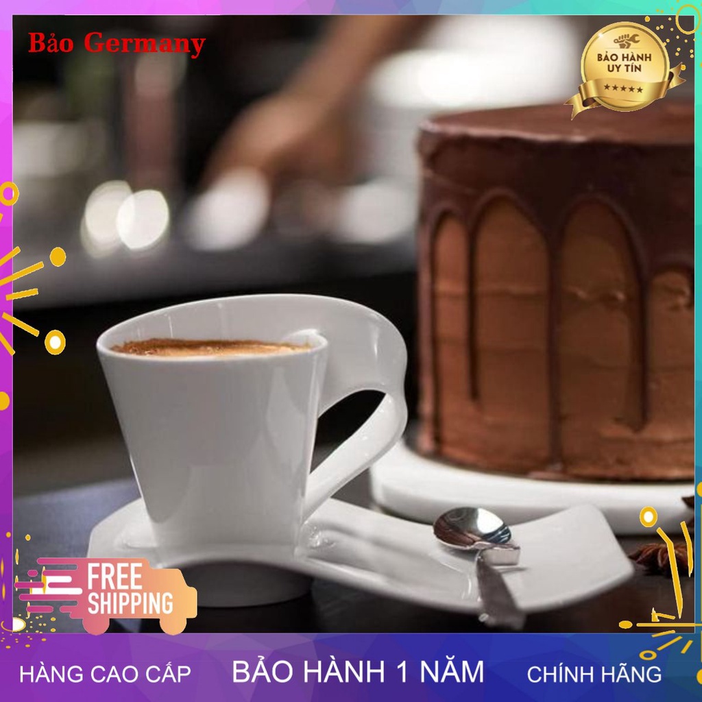 Sét uống trà hoặc cafe 6 món Villeroy-Boch (Bao gồm 2 cốc , 2 thìa, 2 đĩa- có hộp làm quà tặng tuyệt lắm ạ)