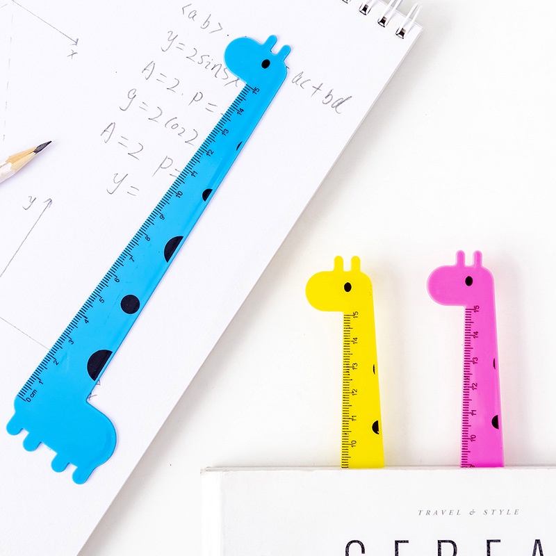 Thước kẻ cute cho bé 15cm - nhựa dẻo - thước kẻ dẻo ngộ nghĩnh - MIYABI STORE