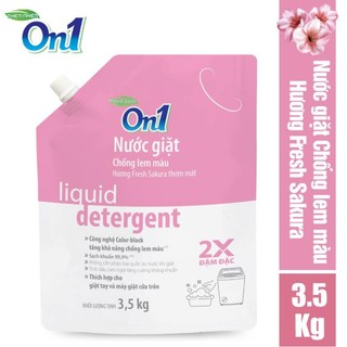 Túi nước giặt on1 chống lem màu hương fresh sakura 3.5kg n6403