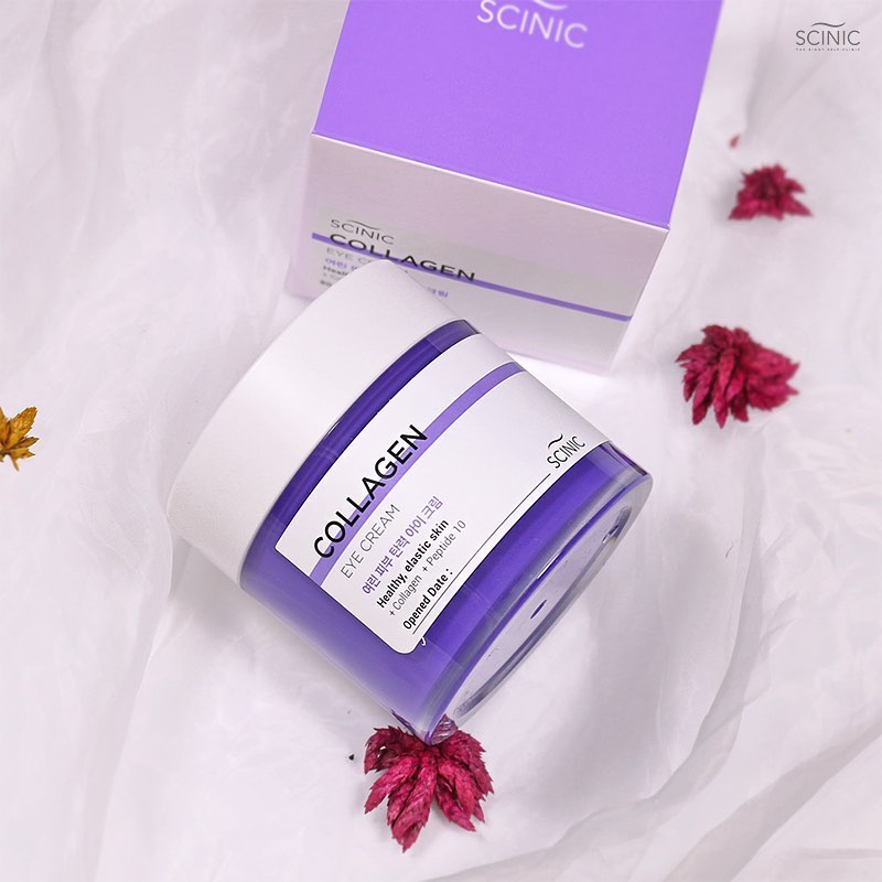 Kem mắt ngừa lão hóa giảm thâm giảm nếp nhăn Scinic Collagen Eye Cream 80ml