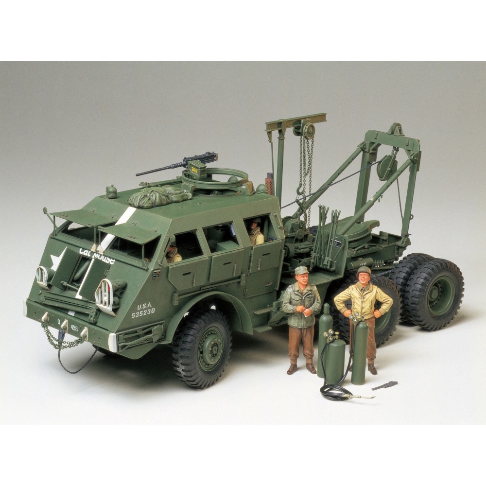 35244 Mô hình quân sự xe móc kéo dùng kéo xe tăng bọc thép của Mỹ 1/35 SCALE M26 ARMORED TANK RECOVERY VEHICLE