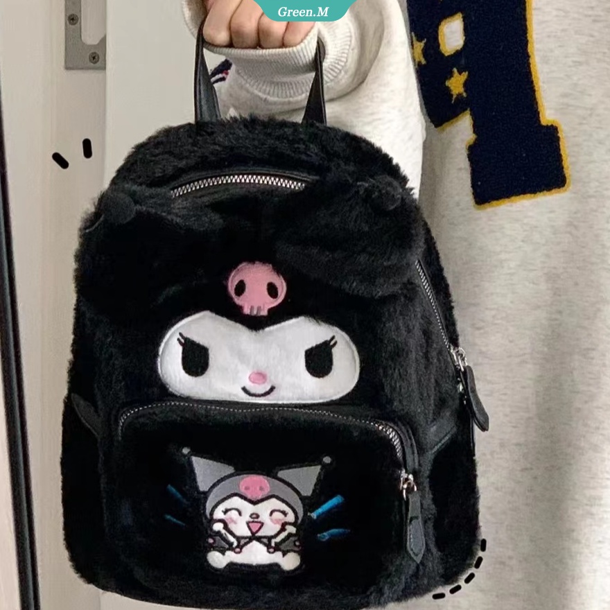 SANRIO Ba Lô Bông Hình Hello Kitty Dễ Thương Cho Bé Gái